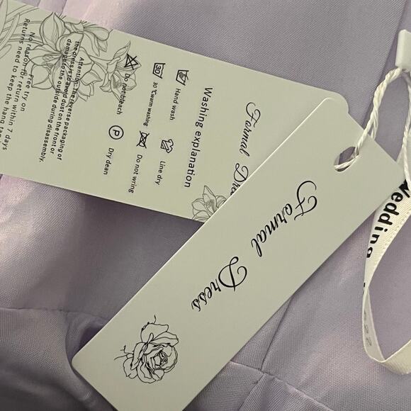 Women's 18 Formal Cocktail Style Prom Bridesmaid Evening‎ Dress Lavender Purple - Picture 4 of 5